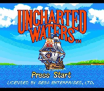 Uncharted Waters (USA) screen shot title